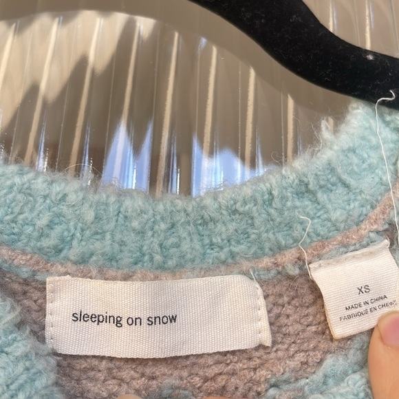 Anthropologie Sleeping On Snow Fair Isle Tunic Sweater - Picture 3 of 5